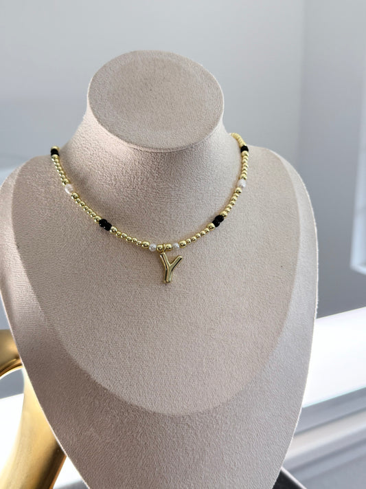Golden Black Choker