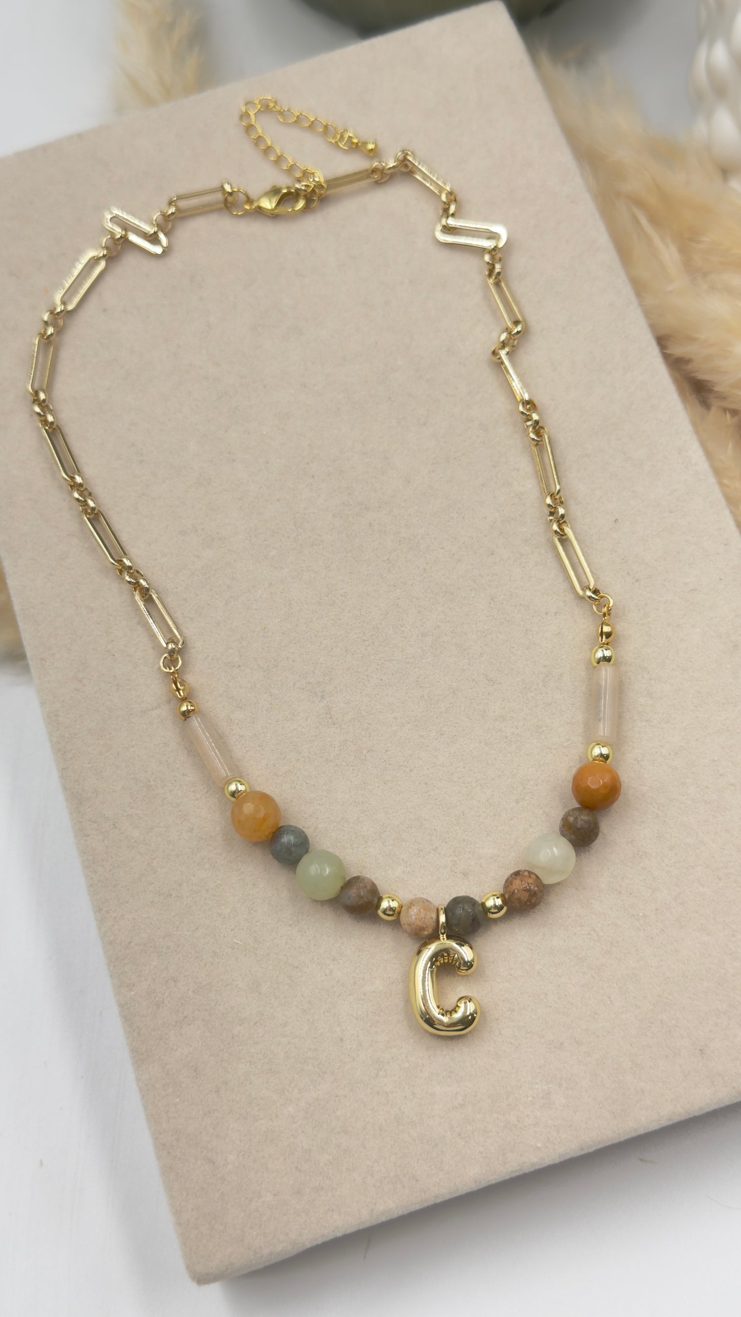 Autumn Initial Necklace