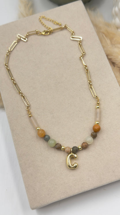 Autumn Initial Necklace