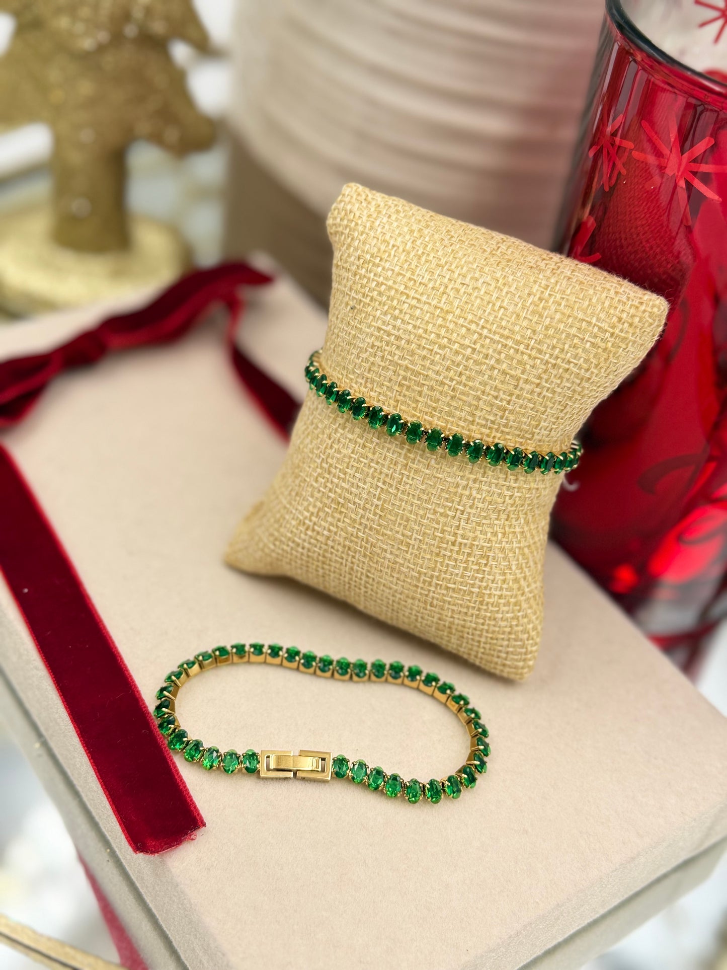 Sparkling Green Bracelet