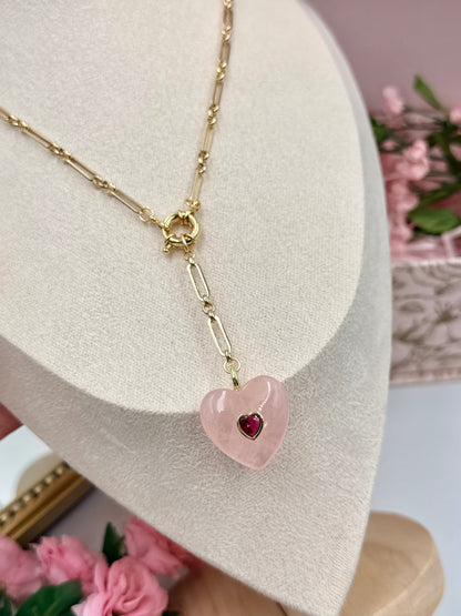 Rose Heart Necklace