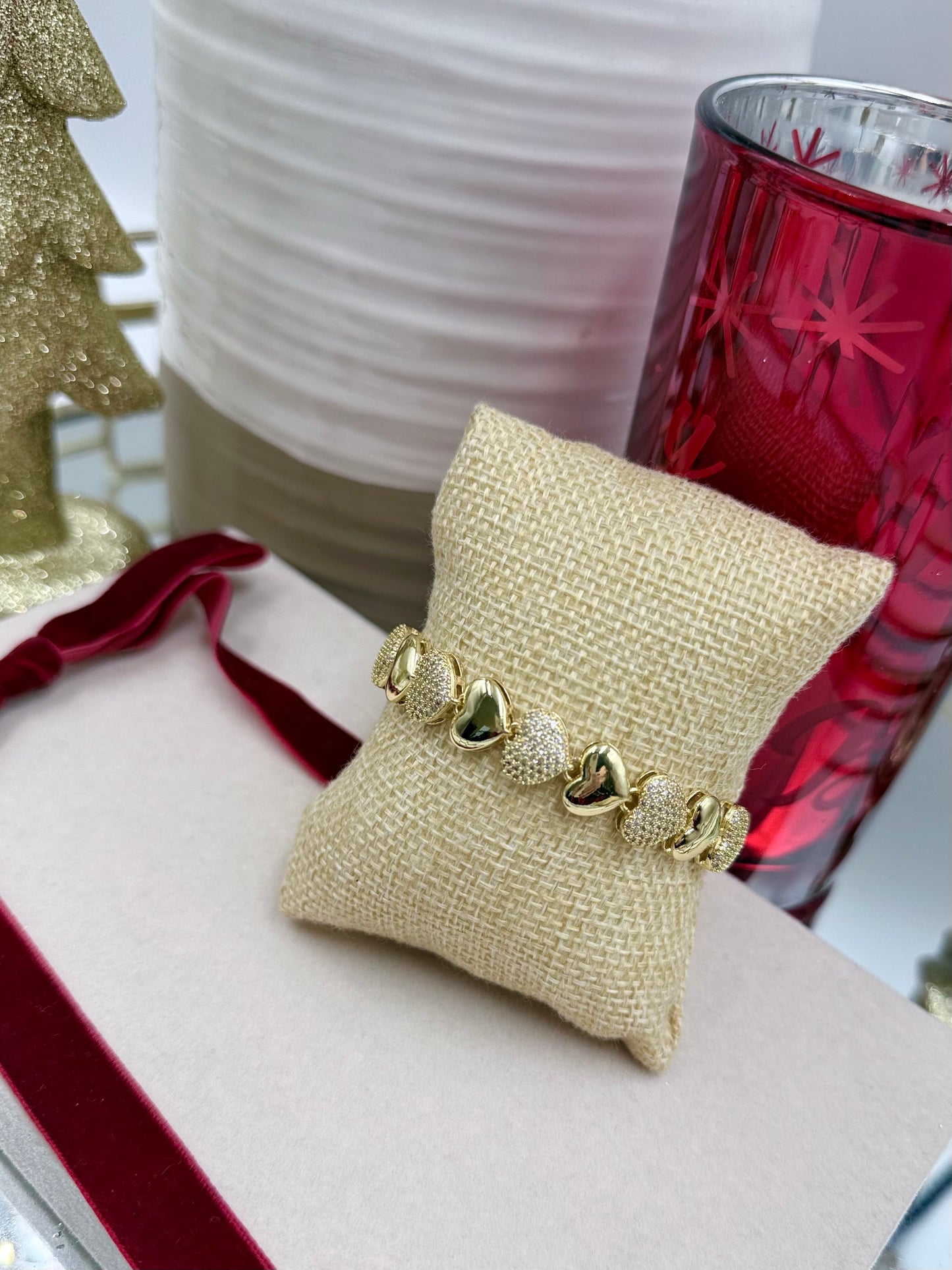 Sparkle Heart Bracelet