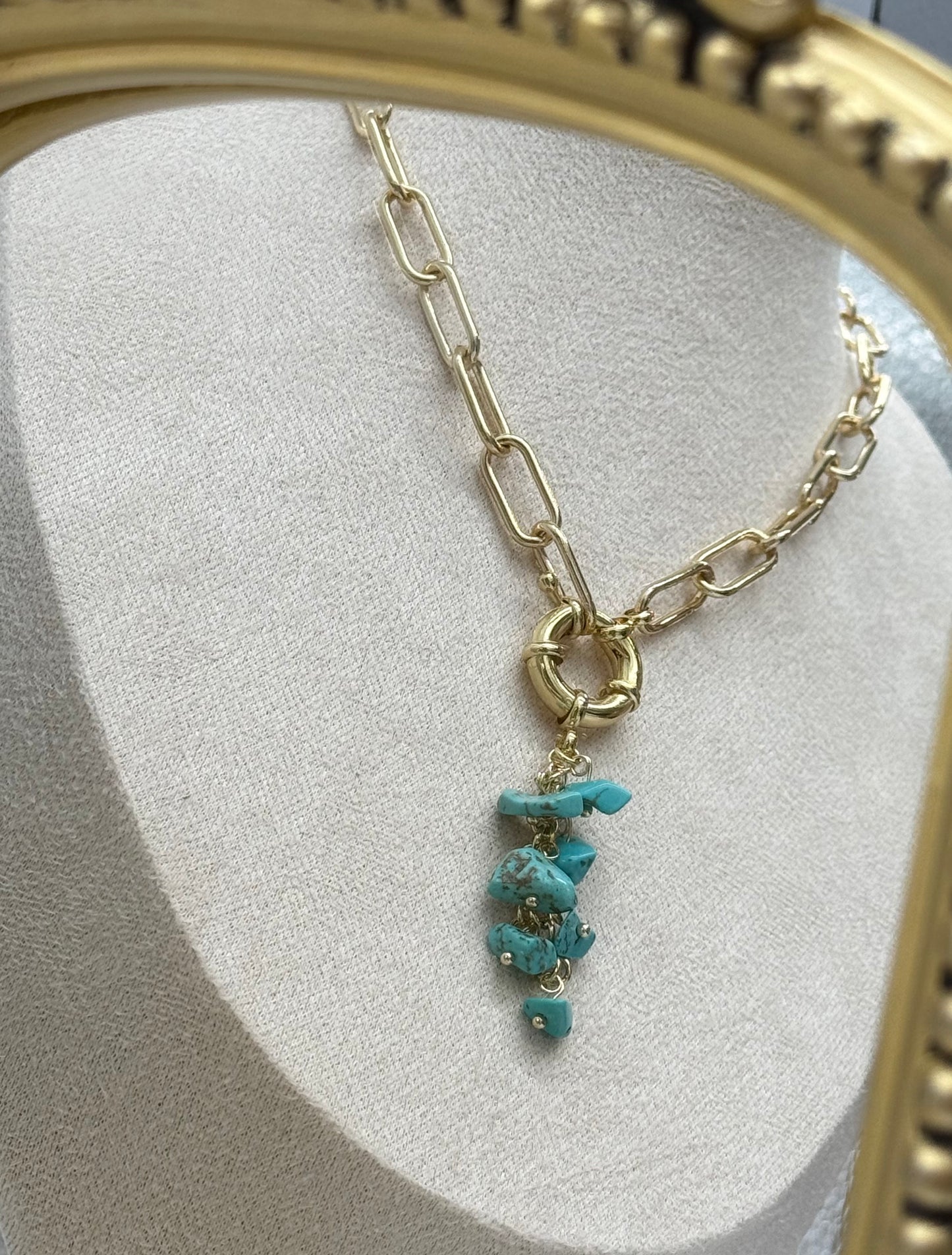 Turquoise Drop Necklace