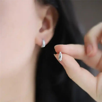 Minimalist Drop Shape Small Stud Earring