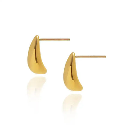 Minimalist Drop Shape Small Stud Earring
