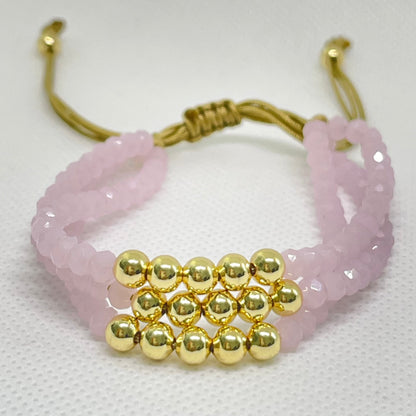 Triple Strand Beaded Bracelet