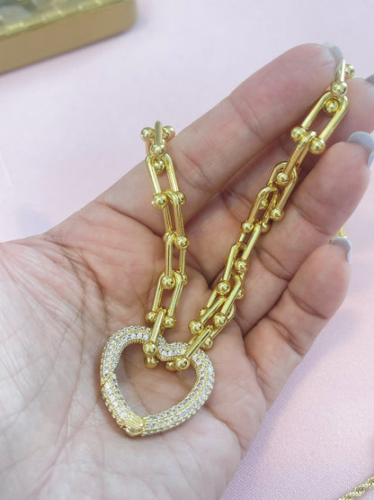 Sparkling Heart Necklace