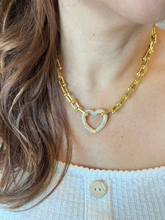 Sparkling Heart Necklace