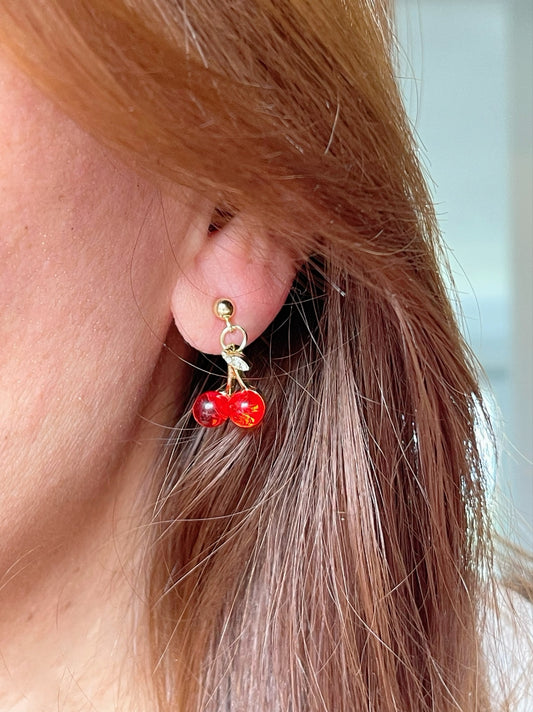 Red Cherry Earrings