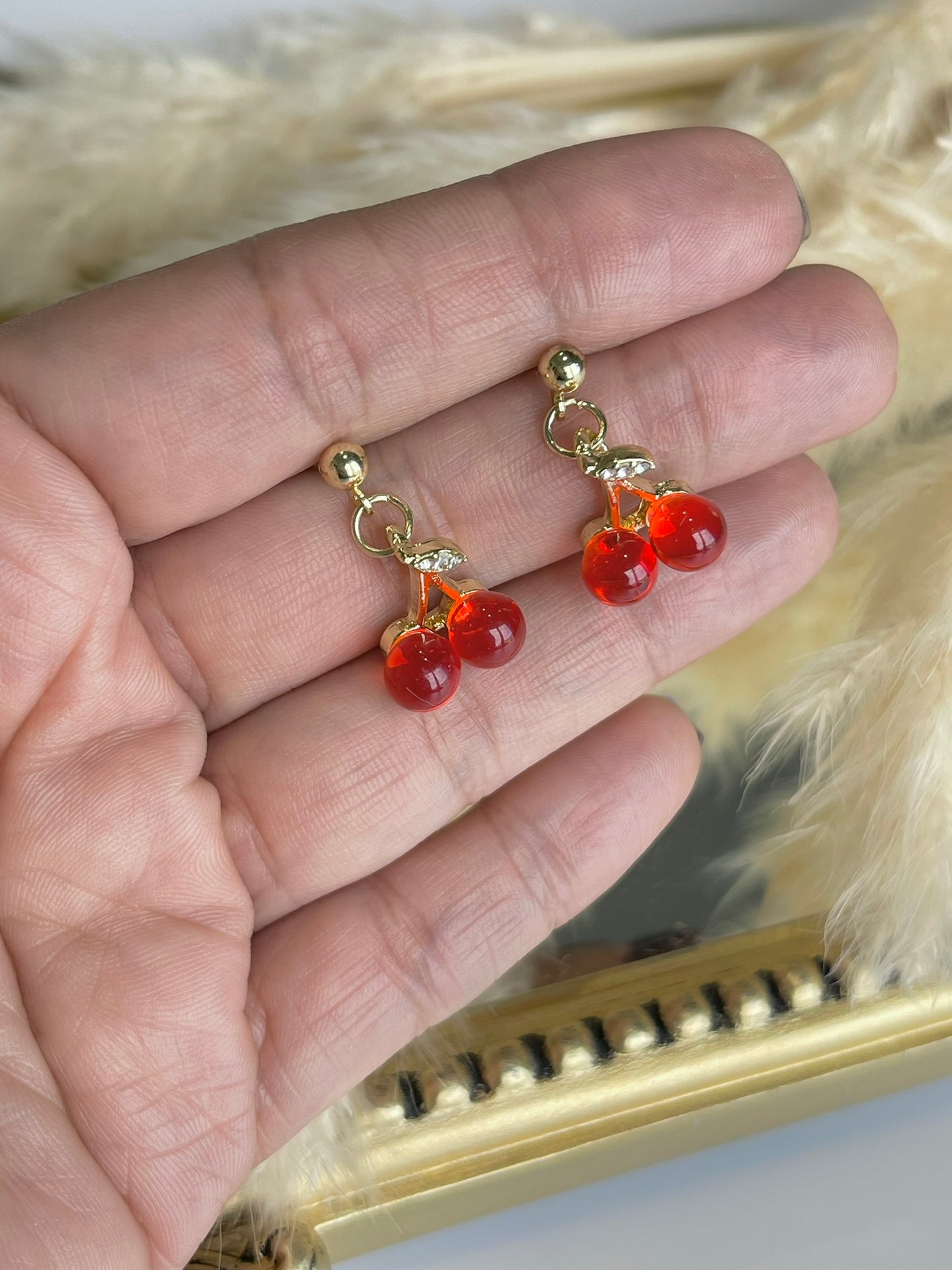 Red Cherry Earrings