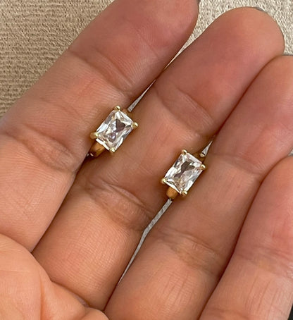 Single Zircon Earrings