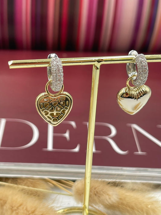 Heart Pendant Earrings