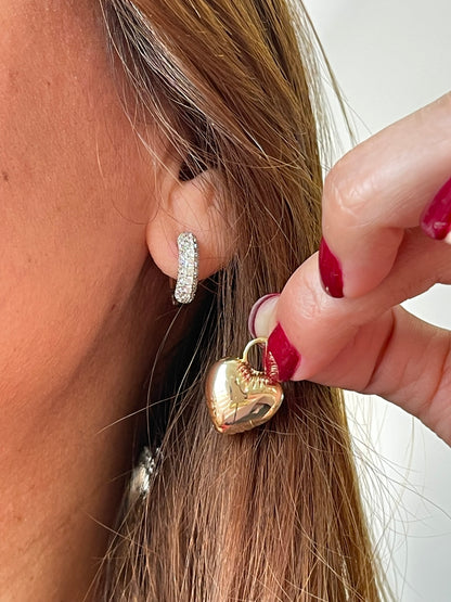 Heart Pendant Earrings