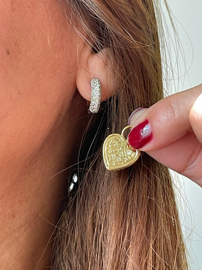 Heart Pendant Earrings