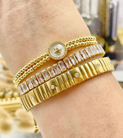 Elastic Zirconia Bangle