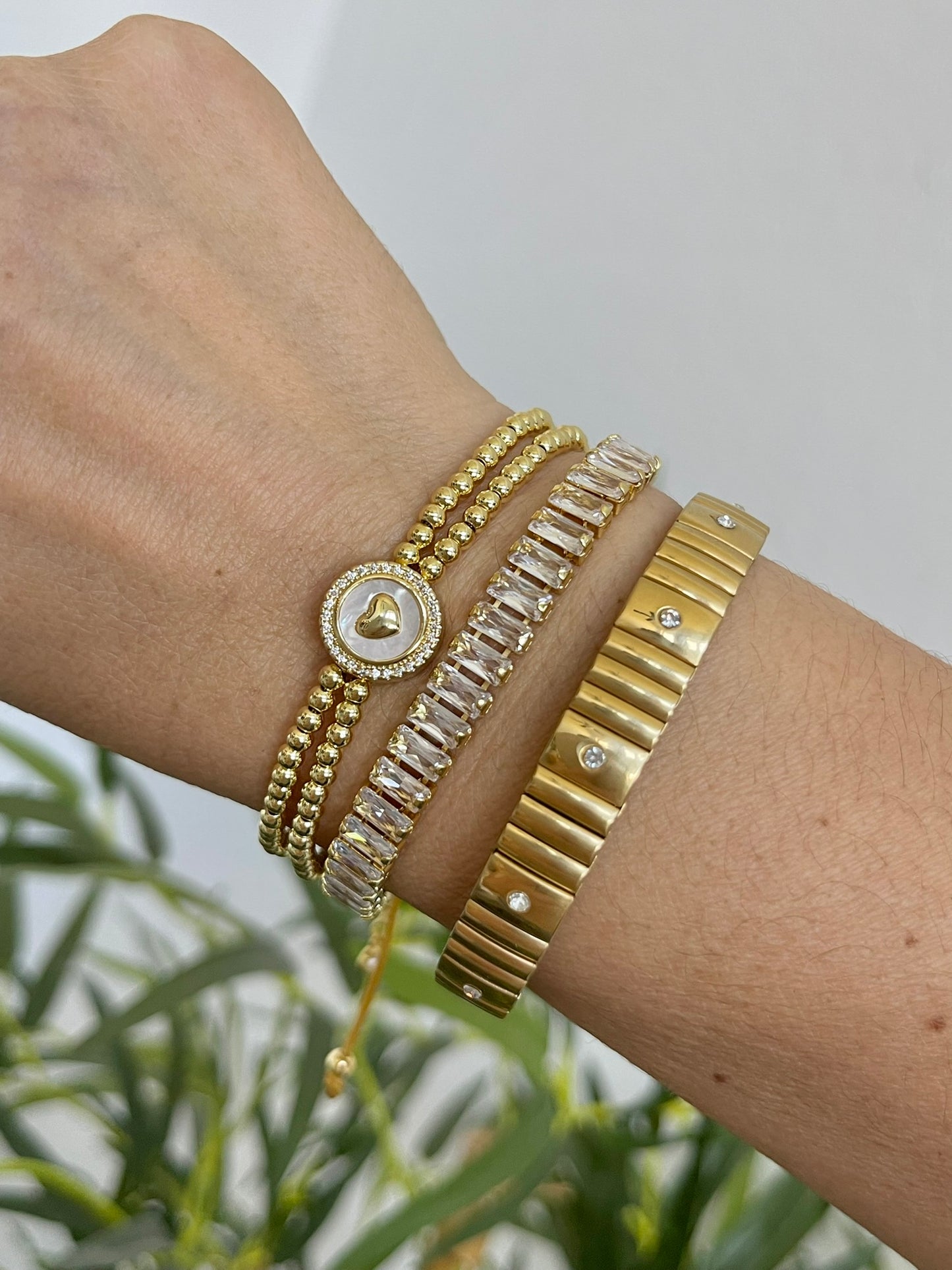 Elastic Zirconia Bangle