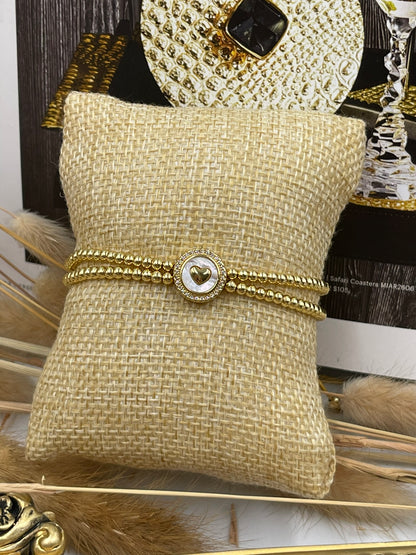 Golden Bead Bracelets