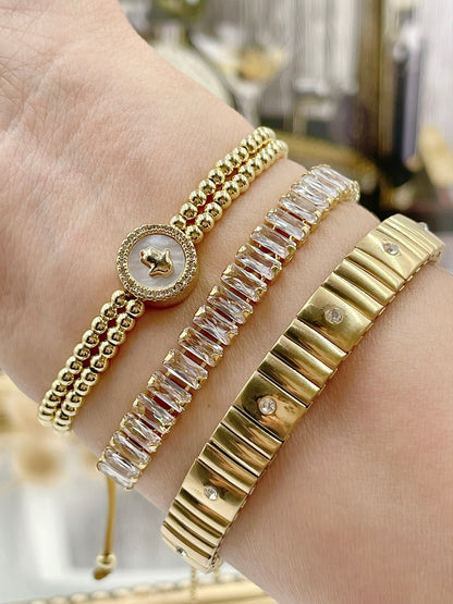 Elastic Zirconia Bangle