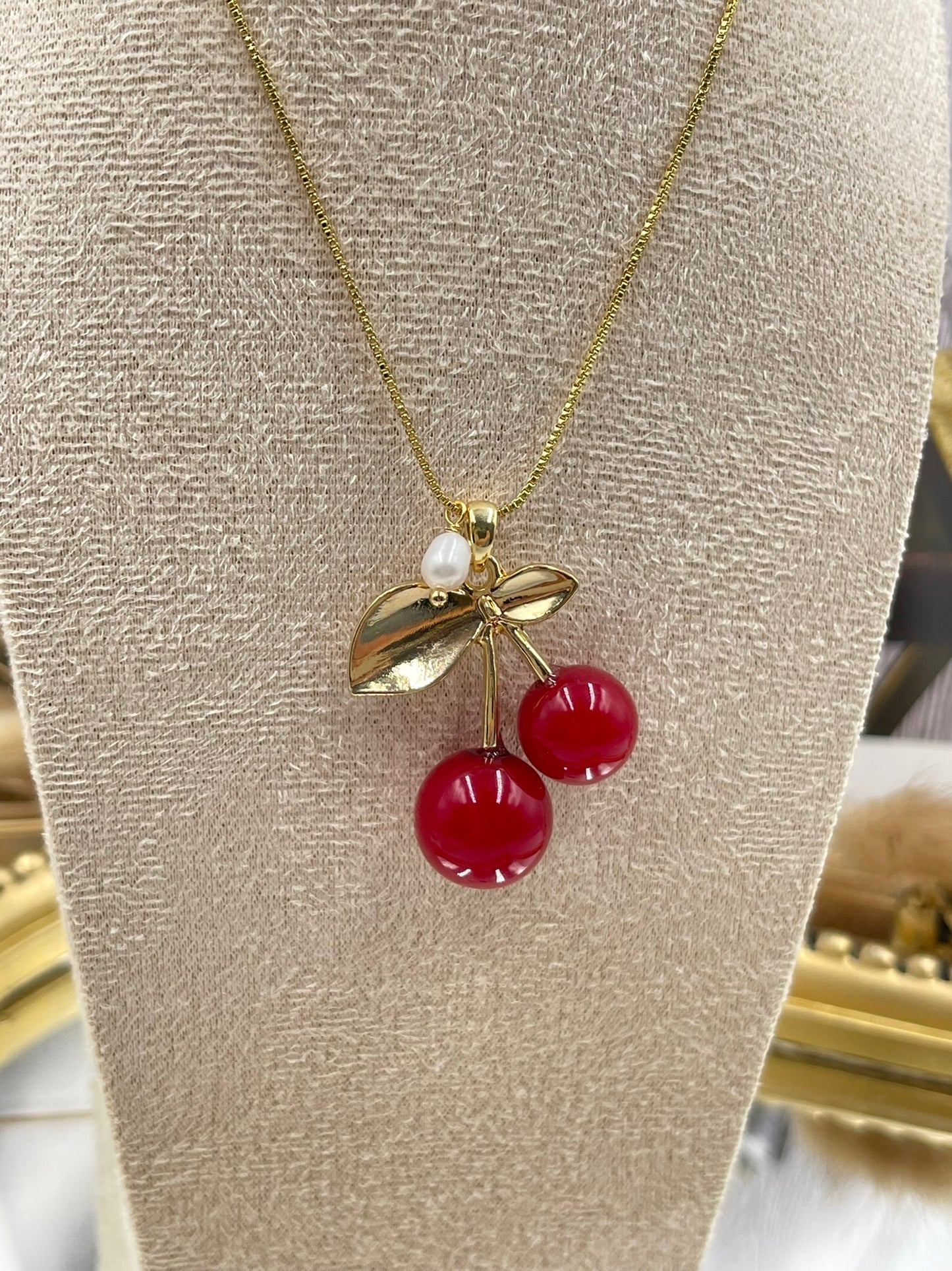 Red Cherry Necklace