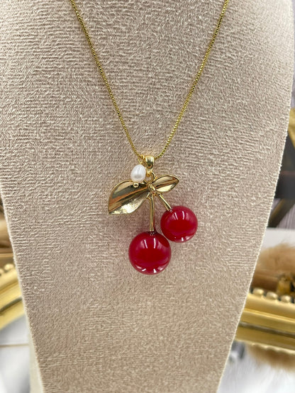 Red Cherry Necklace