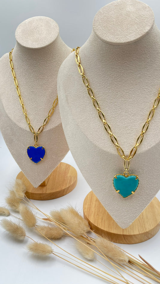 Glass Heart Necklace