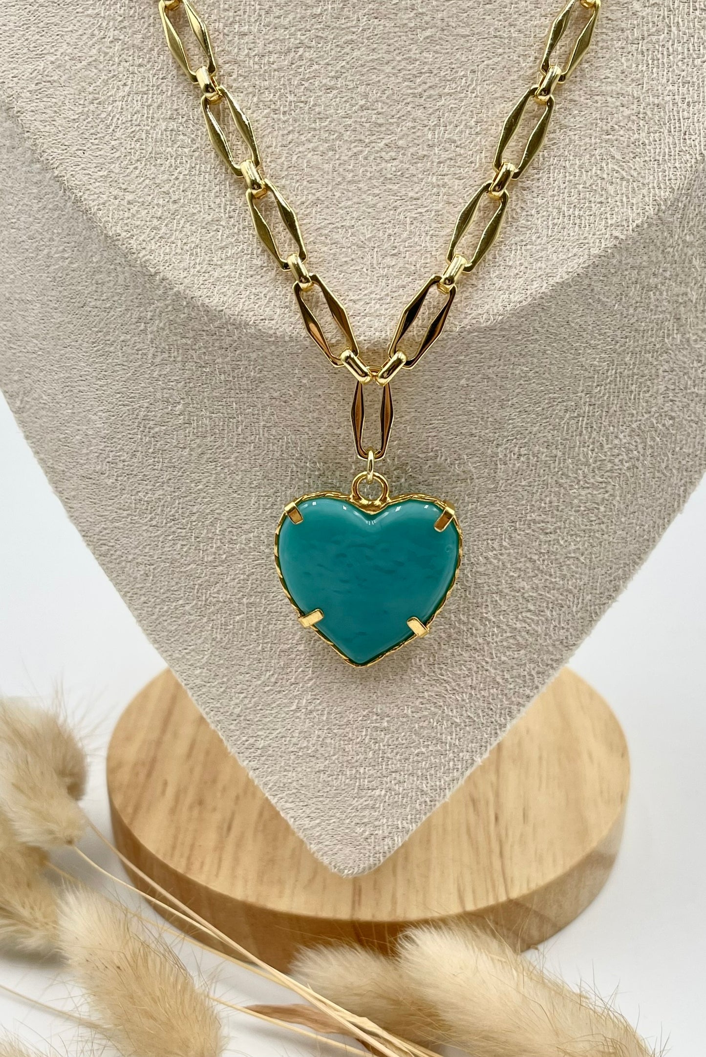 Glass Heart Necklace