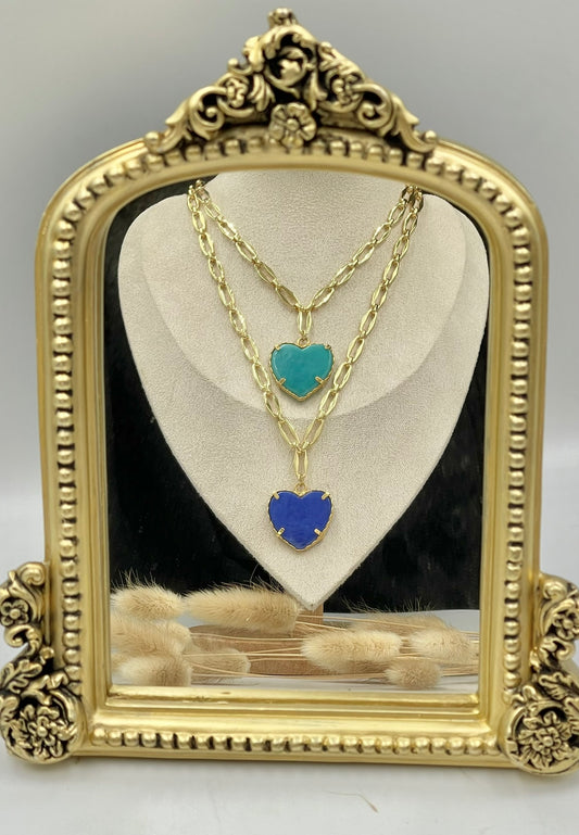 Glass Heart Necklace