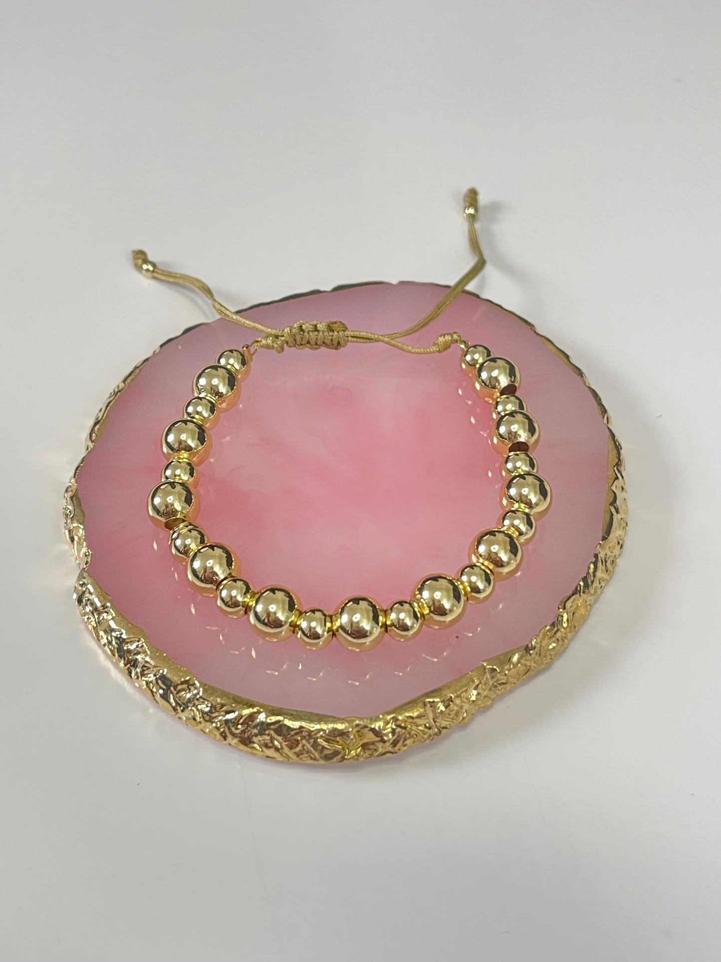 Gold Bead Bracelet