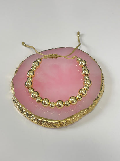 Gold Bead Bracelet