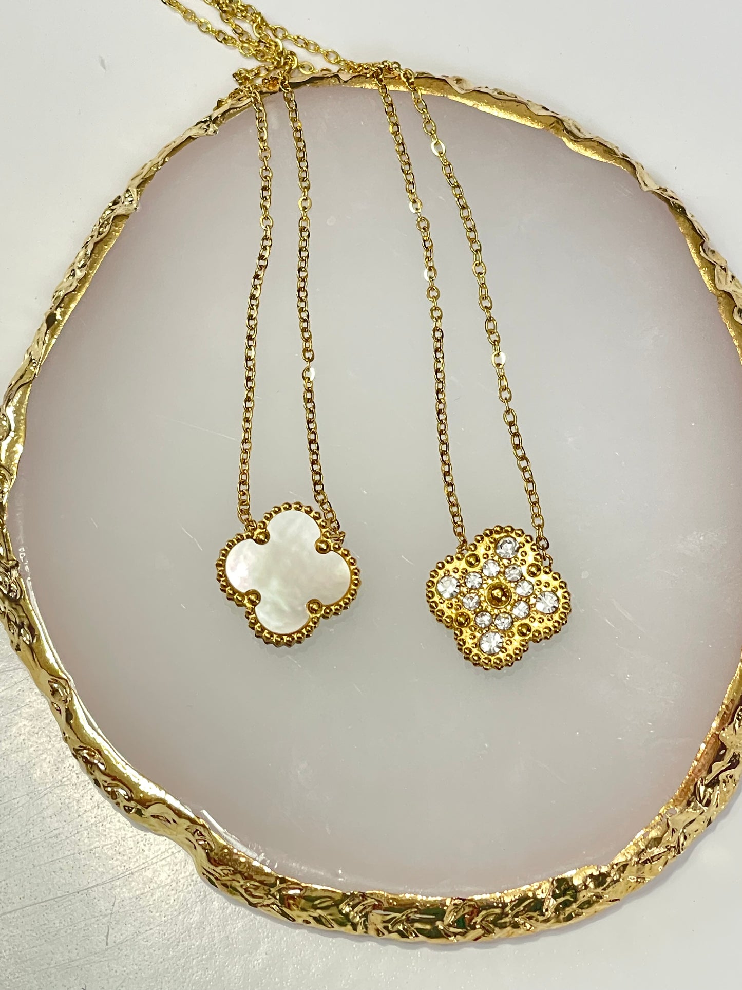 Double Side  Clover Necklace